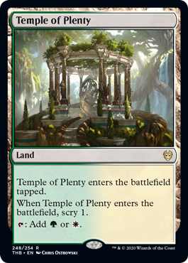 Temple of Plenty (Theros Beyond Death) Near Mint Foil