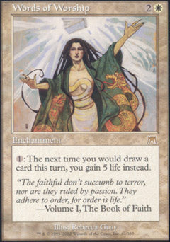 Words of Worship (Onslaught) Near Mint Foil