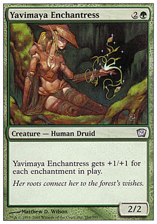 Yavimaya Enchantress (9th Edition) Near Mint Foil
