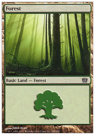 Forest (348) (8th Edition) Near Mint Foil