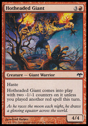 Hotheaded Giant (Eventide) Near Mint Foil