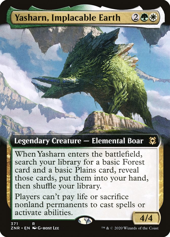Yasharn, Implacable Earth (Extended Art) (Zendikar Rising) Near Mint