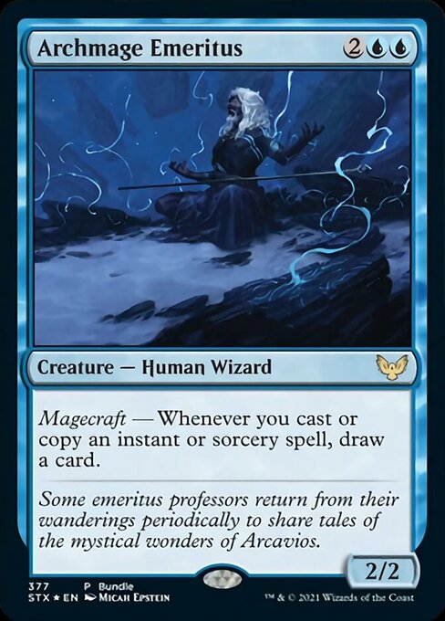 Archmage Emeritus (Bundle Promo) (Strixhaven) Near Mint