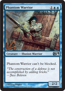 Phantom Warrior (Magic 2014 Core Set) Near Mint Foil