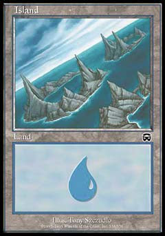 Island (338) (Mercadian Masques) Near Mint Foil