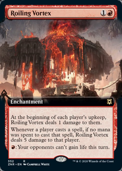 Roiling Vortex (Extended Art) (Zendikar Rising) Near Mint