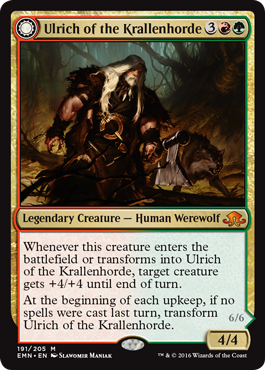 Ulrich of the Krallenhorde (Eldritch Moon) Near Mint