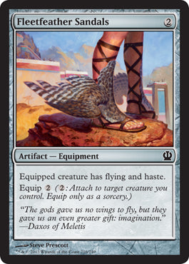 Fleetfeather Sandals (Theros) Near Mint Foil