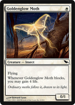 Goldenglow Moth (Shadowmoor) Near Mint