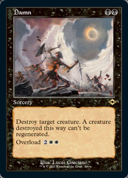 Damn (Retro Frame) (Modern Horizons 2) Near Mint Etched Foil