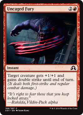 Uncaged Fury (Shadows Over Innistrad) Near Mint