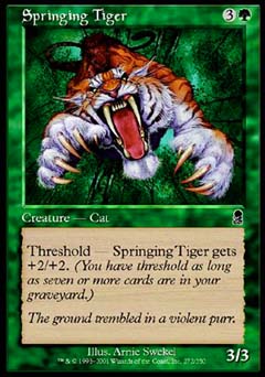 Springing Tiger (Odyssey) Near Mint Foil