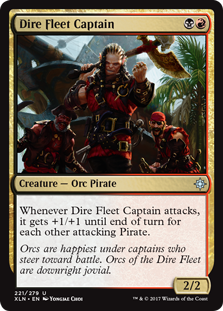 Dire Fleet Captain (Ixalan) Near Mint Foil