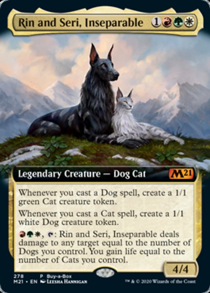 Rin and Seri Inseperable BIBB (Extended Art) (Magic 2021 Core Set) Near Mint