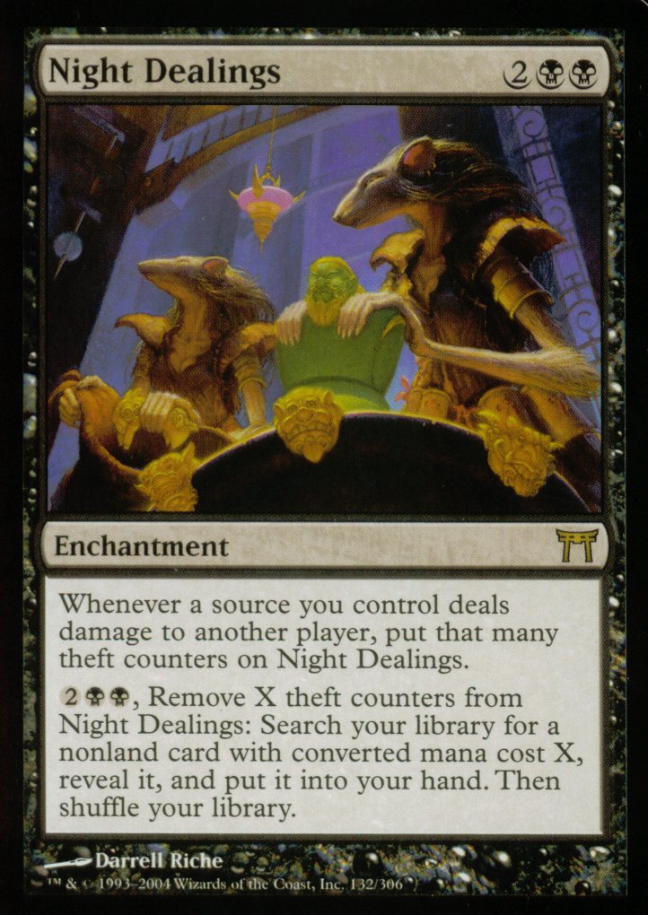 Night Dealings (Champions of Kamigawa) Light Play Foil
