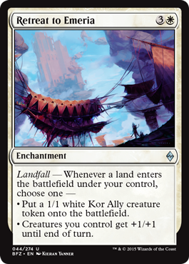 Retreat to Emeria (Battle for Zendikar) Near Mint Foil