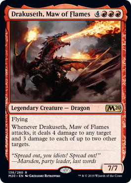 Drakuseth, Maw of Flames (Magic 2020 Core Set) Near Mint Foil