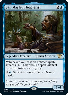 Sai, Master Thopterist (Commander: Kamigawa: Neon Dynasty) Near Mint