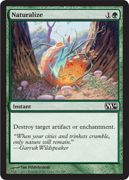 Naturalize (Magic 2014 Core Set) Near Mint Foil
