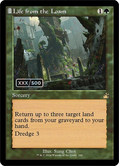Life from the Loam (Retro Frame) (Serial Numbered) (Ravnica Remastered) Near Mint