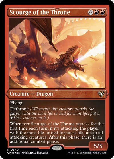 Scourge of the Throne (Foil Etched) (Commander Masters) Near Mint