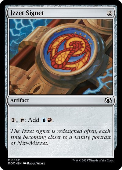 Izzet Signet (Commander: March of the Machine) Near Mint