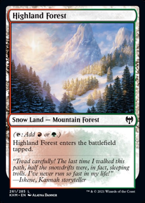 Highland Forest (Kaldheim) Near Mint Foil