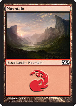 Mountain (243) (Magic 2014 Core Set) Near Mint Foil