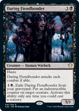 Daring Fiendbonder (Commander 2020 Ikoria) Near Mint