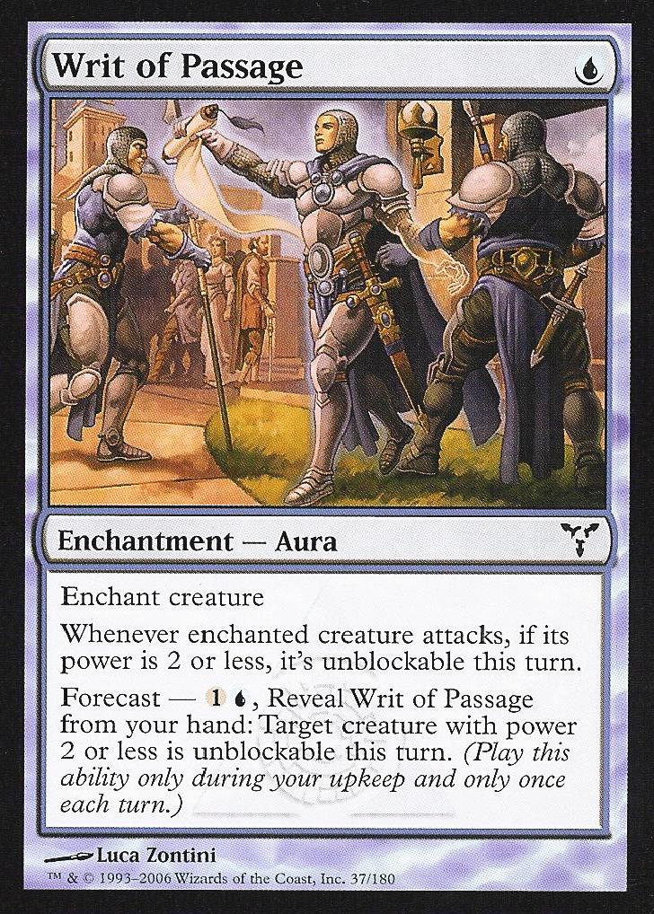 Writ of Passage (Dissension) Near Mint Foil