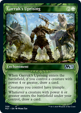 Garruk's Uprising (Showcase) (Magic 2021 Core Set) Near Mint