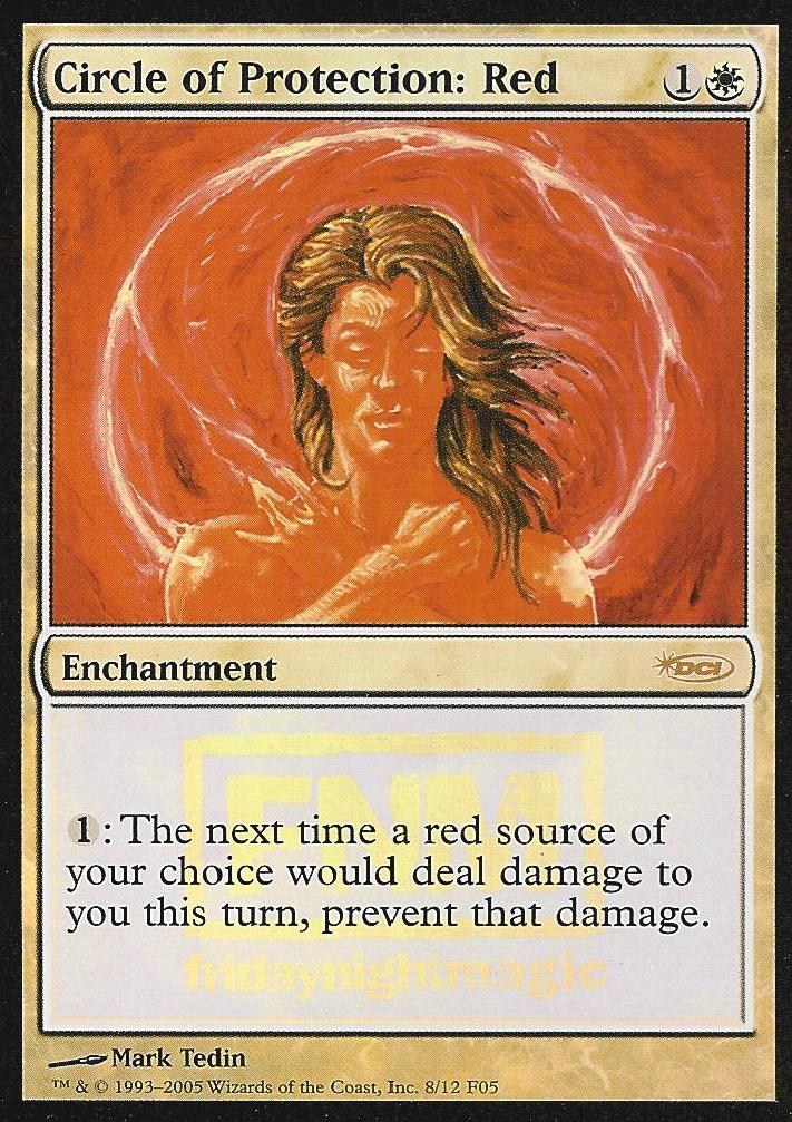 Circle of Protection Red (FNM) (Promotional Cards) Near Mint