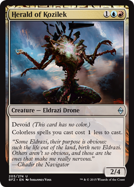 Herald of Kozilek (Battle for Zendikar) Near Mint Foil