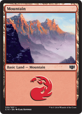 Mountain (4) (Commander 2014 Edition) Near Mint