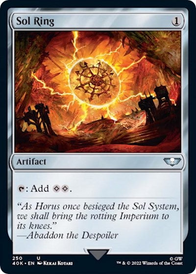 Sol Ring (250) (Surge Foil) (Universes Beyond: Warhammer 40K) Near Mint