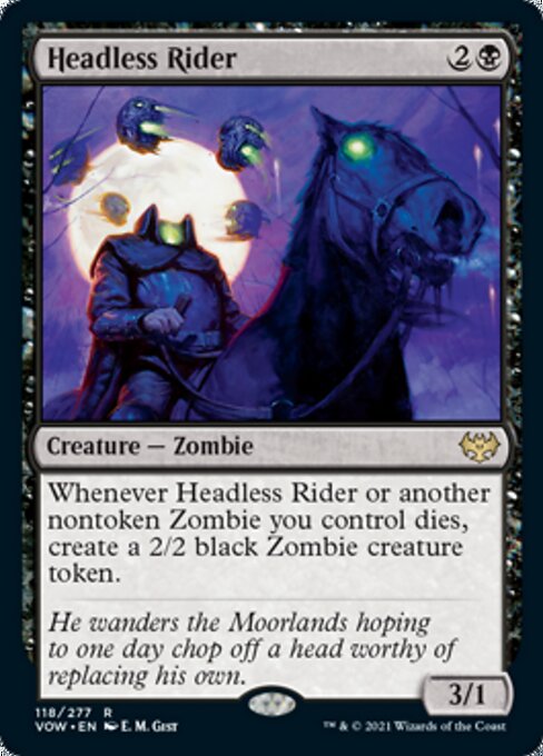 Headless Rider (Innistrad: Crimson Vow) Near Mint Foil
