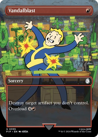 Vandalblast (Borderless) (Universes Beyond: Fallout) Near Mint
