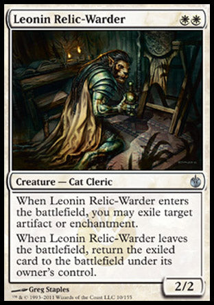 Leonin Relic-Warder (Mirrodin Besieged) Near Mint Foil