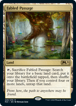 Fabled Passage (Magic 2021 Core Set) Near Mint Foil