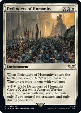 Defenders of Humanity (Surge Foil) (Universes Beyond: Warhammer 40K) Near Mint