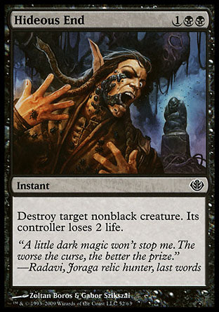 Hideous End (Duel Decks: Garruk vs Liliana) Near Mint