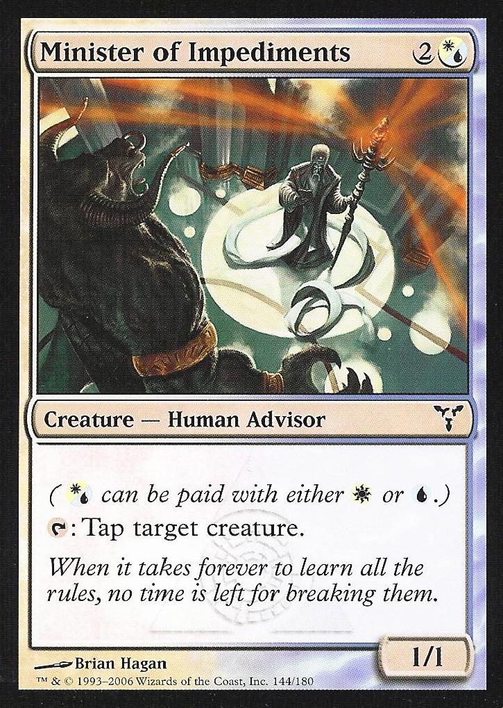 Minister of Impediments (Dissension) Near Mint Foil