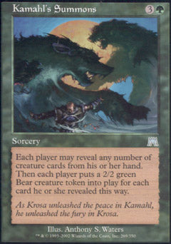 Kamahl's Summons (Onslaught) Near Mint Foil