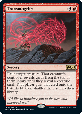 Transmogrify (Magic 2021 Core Set) Near Mint Foil