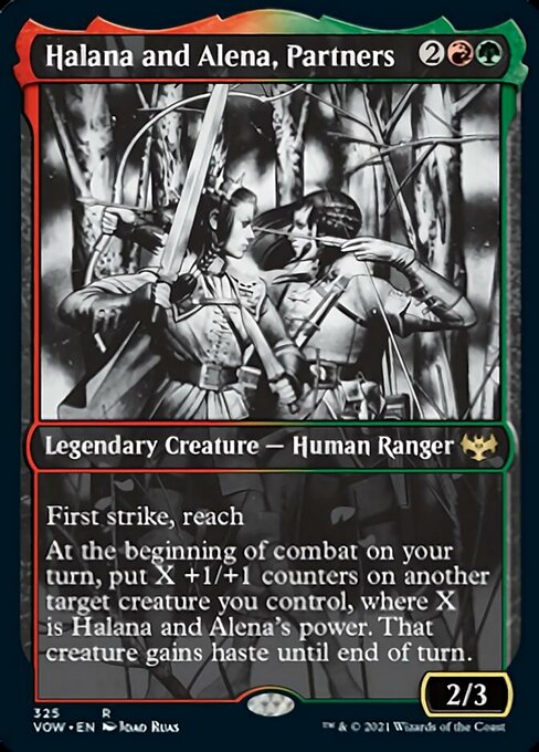 Halana and Alena, Partners (Showcase) (Innistrad: Crimson Vow) Near Mint