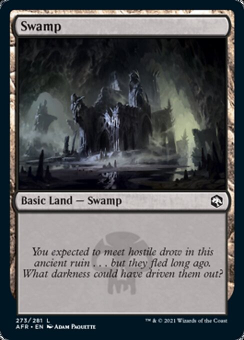 Swamp (273) (Adventures in the Forgotten Realms) Near Mint Foil