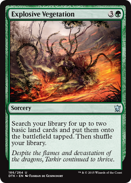 Explosive Vegetation (Dragons of Tarkir) Near Mint