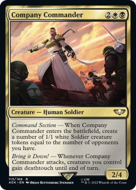 Company Commander (Surge Foil) (Universes Beyond: Warhammer 40K) Near Mint