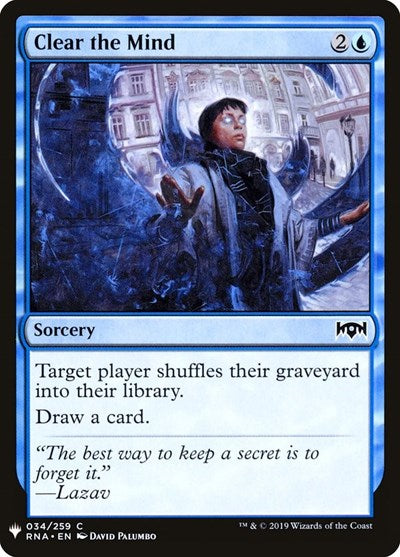 Clear the Mind (Mystery Booster) Near Mint