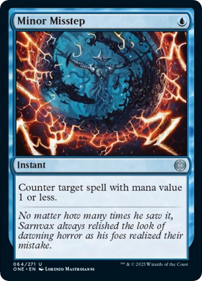 Minor Misstep (Phyrexia: All Will Be One) Near Mint Foil